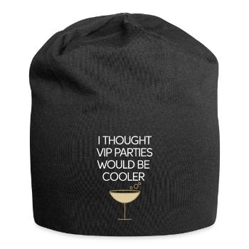 I Thought VIP Parties Would Be Cooler Ironie VIP - Jersey-Beanie - Schwarz - Vorne