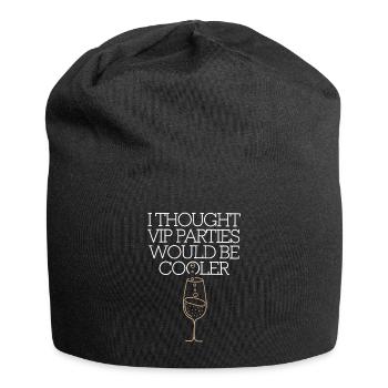 I Thought VIP Parties Would Be Cooler Ironie VIP - Jersey-Beanie - Schwarz - Vorne