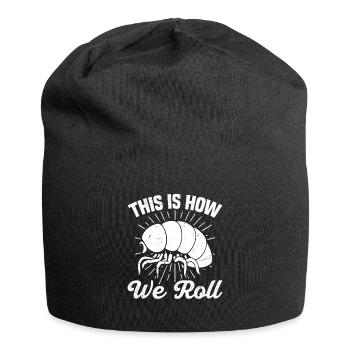 So Rollen Wir - Jersey-Beanie - Schwarz - Vorne