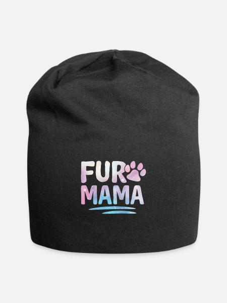 Cadeaux de maman chien pour femmes - Bonnet en jersey - noir