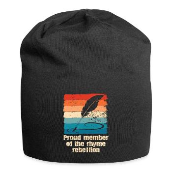 Poetry Slam Rhyme Rebellion Slam Poetry - Jersey Beanie - black - Front