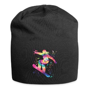 Snowboarder Snowboarding Snowboard - Jersey Beanie - black - Front