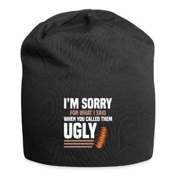 Je suis désolé pour ce que j’ai dit quand - Bonnet en jersey - noir - Devant