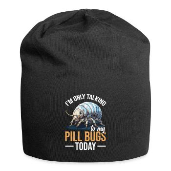 Ich Spreche Heute Nur Mit Meinen Pillenwanzen - Jersey-Beanie - Schwarz - Vorne