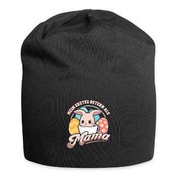 Mein Erstes Ostern Als Mama - Jersey-Beanie - Schwarz - Vorne