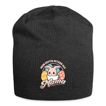 Mein Erstes Ostern Als Mama - Jersey-Beanie - Anthrazit - Vorne