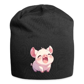 Cochon Cochon - Bonnet en jersey - noir - Devant