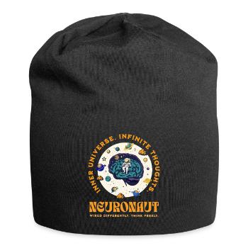 Neurospicy Neurodivergent Astronaut Brain - Jersey Beanie - black - Front