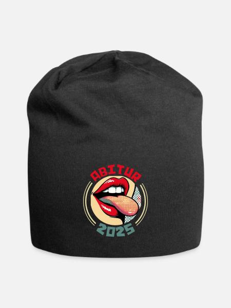 ABITUR 2025 ABI Abiturienten Lustiges Abi - Jersey-Beanie - Schwarz