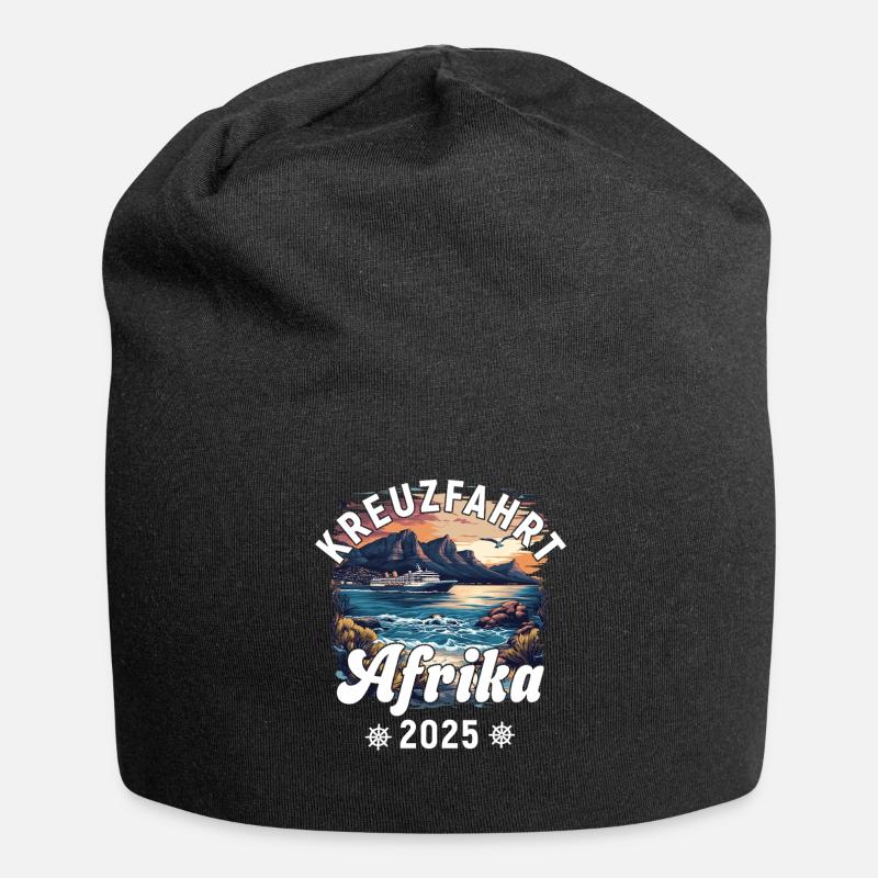 Kreuzfahrt Afrika 2025 - Jersey-Beanie - Schwarz