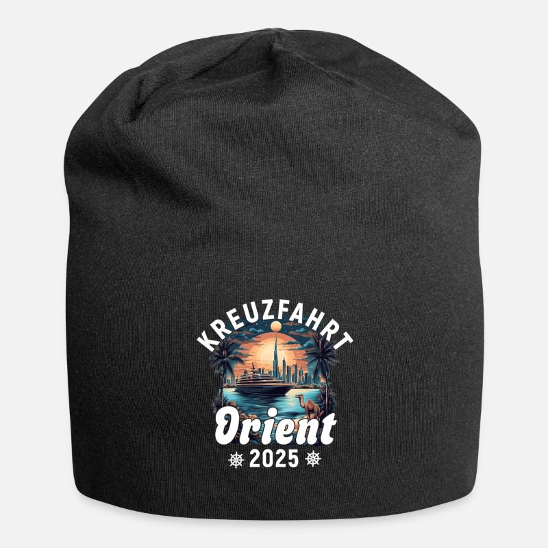 Kreuzfahrt Orient 2025 - Jersey-Beanie - Schwarz