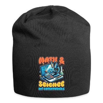 STEM Teacher Math + Science Data Analysis Educator - Jersey-Beanie - Schwarz - Vorne