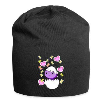 Dragon Pâques Oeuf Oeuf Coquille Dragon Enfant Bébé - Bonnet en jersey - noir - Devant