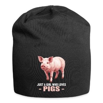 Cochon Cochon - Bonnet en jersey - noir - Devant