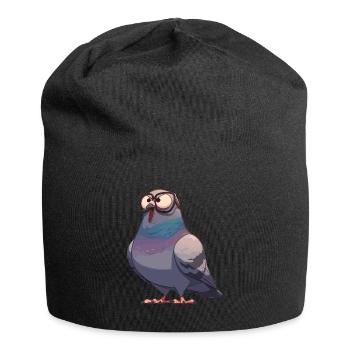 Tauben Taube - Jersey-Beanie - Schwarz - Vorne