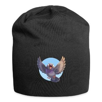 Tauben Taube - Jersey-Beanie - Schwarz - Vorne
