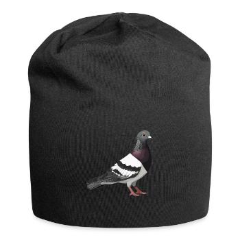 Tauben Taube - Jersey-Beanie - Schwarz - Vorne