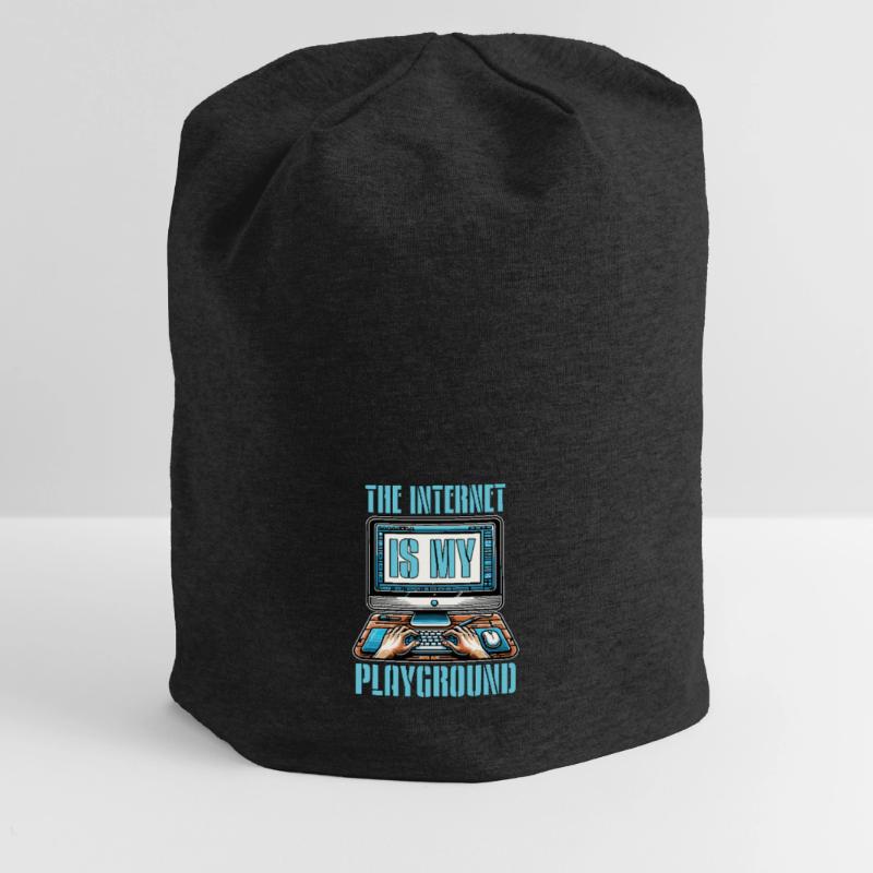 Coder The Internet Is My Playground Web Developer Jersey-Beanie
