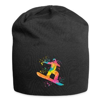Snowboarder Snowboarding Snowboard - Jersey Beanie - black - Front