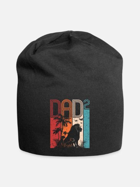 Leo Famille Papa High 2 Cadeau Papa Fête des Pères - Bonnet en jersey - noir