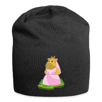 Mariage Voile de mariée Girafe - Bonnet en jersey - noir - Devant