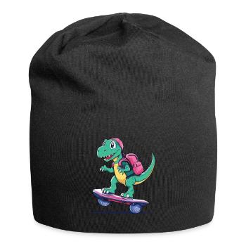 Dino Life est meilleur si vous faites du hoverboard - Bonnet en jersey - noir - Devant