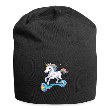 La vie de licorne est meilleure si vous faites du hoverboard - Bonnet en jersey - noir - Devant