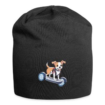 La vie du chien est meilleure lorsqu’il - Bonnet en jersey - noir - Devant