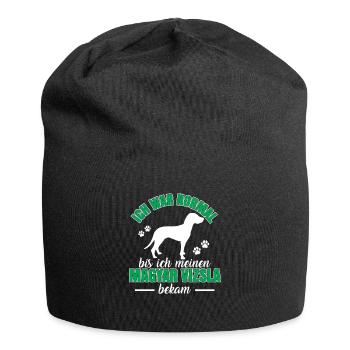 Magyar Vizsla war mal normal Vorstehhund - Jersey-Beanie - Schwarz - Vorne