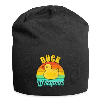 Duck Gifts for Duck Lovers - Jersey Beanie - black - Front