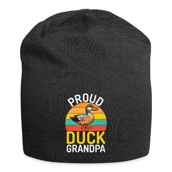Duck Gifts for Duck Lovers - Jersey Beanie - charcoal grey - Front