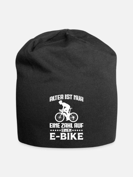 E-Bike ALTER IST NUR EINE ZAHL AUF EINEM E-BIKE - Jersey-Beanie - Schwarz