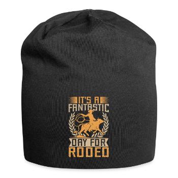 Western Rider Rodeo Day Cowgirls Rodeo - Jersey Beanie - black - Front