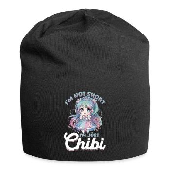 Anime Chibi Kawaii - Bonnet en jersey - noir - Devant