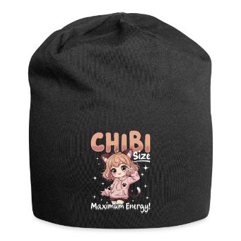 Anime Chibi Kawaii - Bonnet en jersey - noir - Devant