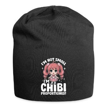Anime Chibi Kawaii - Bonnet en jersey - noir - Devant