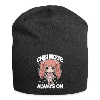 Anime Chibi Kawaii - Jersey Beanie - charcoal grey - Front