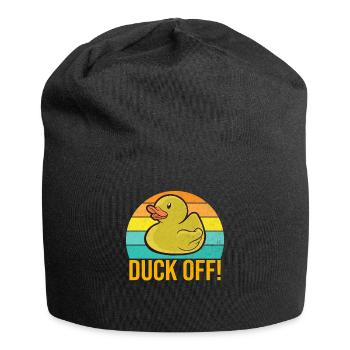 Duck Gifts for Duck Lovers - Jersey Beanie - black - Front
