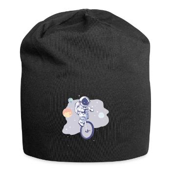 Ce gars aime les monocycles, astronaute - Bonnet en jersey - noir - Devant