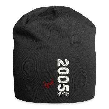 20ème anniversaire cadeau mari Vintage avril 2005 - Bonnet en jersey - noir - Devant