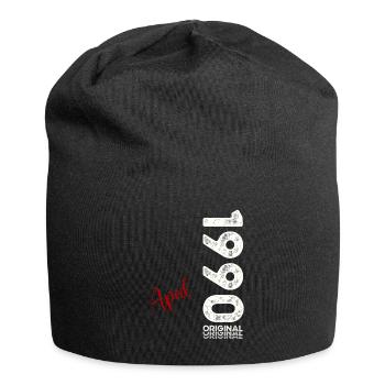 35ème anniversaire cadeau mari Original avril 1990 - Bonnet en jersey - noir - Devant