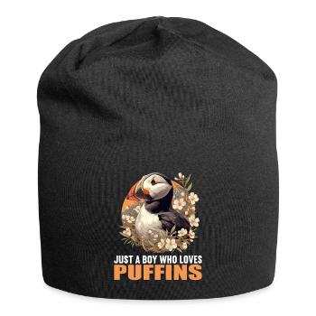 Papageientaucher - Jersey-Beanie - Schwarz - Vorne