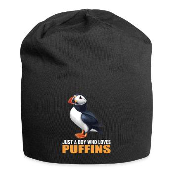 Papageientaucher - Jersey-Beanie - Schwarz - Vorne