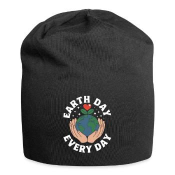 Jour de la Terre - Bonnet en jersey - noir - Devant