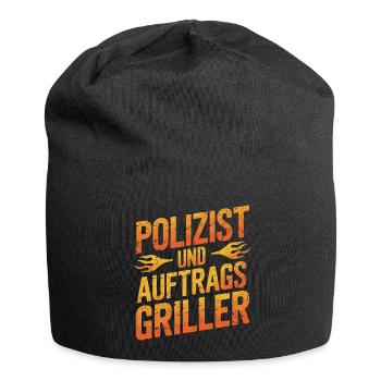 Polizist und Auftragsgriller - Jersey-Beanie - Schwarz - Vorne
