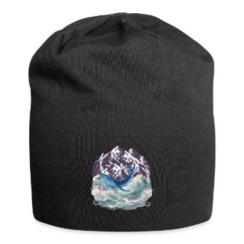 Animaux marins Poissons Poisson Mer Sous-marin - Bonnet en jersey - noir - Devant