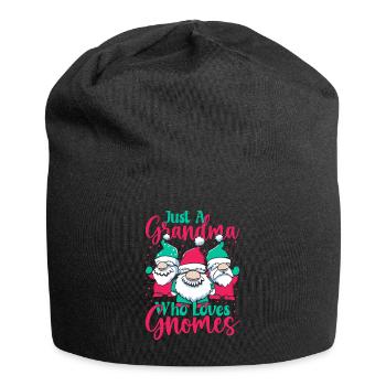 Garden Gnome Costume Grandmas Hang Out With Gnome - Jersey-Beanie - Schwarz - Vorne