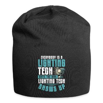 Lighting technician Lighting technician Lighting technology - Jersey Beanie - black - Front