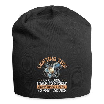 Lighting Technician Lighting Technician Lighting Technology - Jersey Beanie - black - Front
