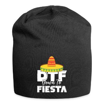 Cinco De Mayo: DTF Down To Fiesta Hut - Jersey-Beanie - Schwarz - Vorne